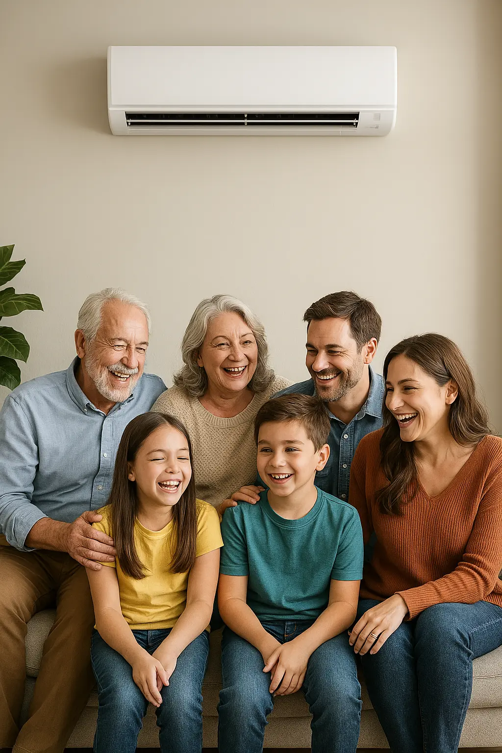 Family happy with AC Installation and Replacement on Tampa